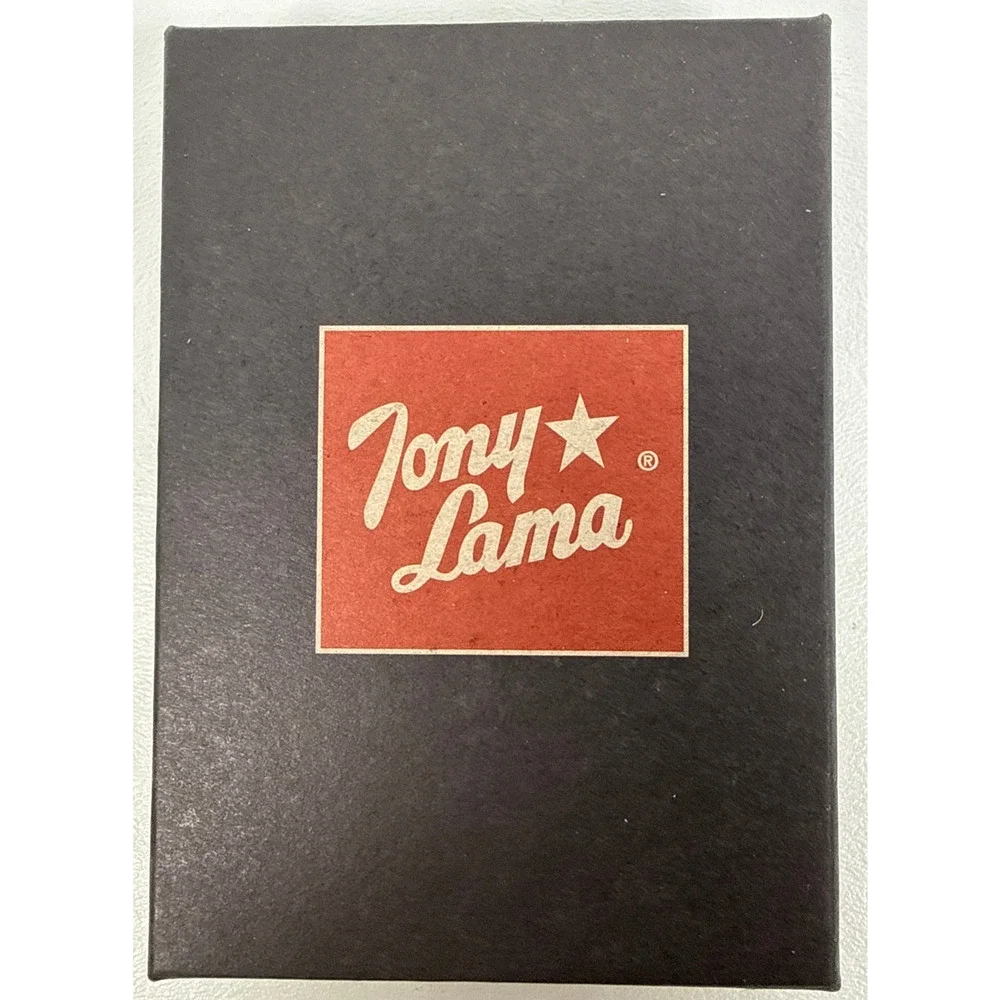 Tony Lama Trifold Wallet Mens Genuine Ostrich Leather‎ RFID Tan Brown Western